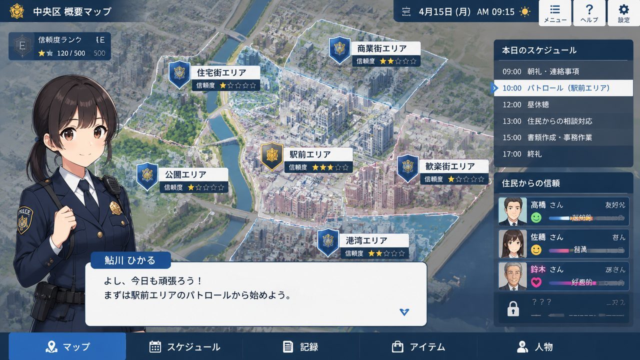 极道无赖EX 女警鮎川光 探索场景 演示图 5