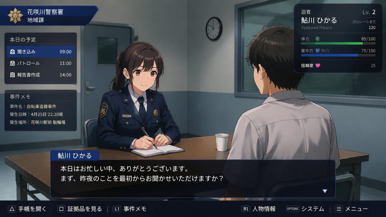 极道无赖EX 女警鮎川光 角色养成 玩法截图
