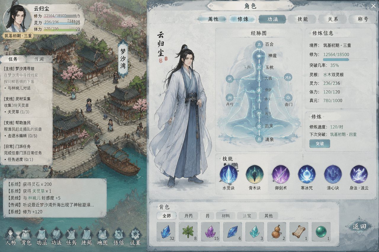 谪仙索欢录 实机画面 演示图